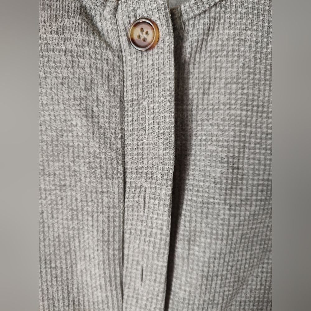 Sugar Magnolia Gray Waffle Knit Sleeveless Romper Pockets Relaxed Fit Medium NWT - Picture 4 of 8